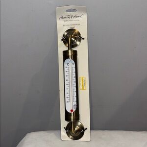 Hearth & Hand Brass Outdoor Thermometer